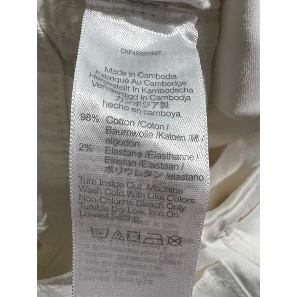 NWT Madewell The Perfect Vintage Wide Leg Crop Jeans White Denim Size 25 - Picture 5 of 16